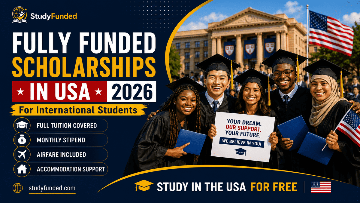 Fully funded scholarships in USA for international students 2026