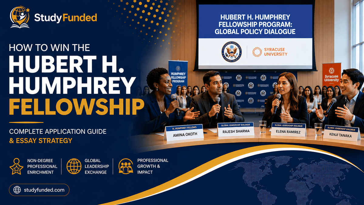 Hubert H. Humphrey Fellowship professionals participating in a global leadership discussion