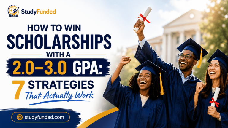 Scholarships with a 2.0–3.0 GPA and strategies to improve your chances