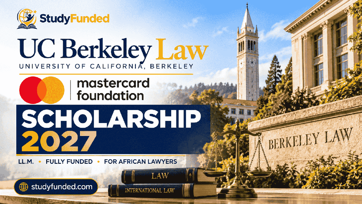 UC Berkeley Law Mastercard Foundation Scholarship 2027